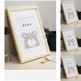 Simple A4 A3 Wooden Photo Frame