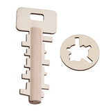 Wooden Unlock Puzzle Key Toy