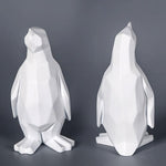 Geometric Penguin Statue