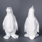 Geometric Penguin Statue