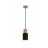 Wooden Base Hanging Colorful Lamp