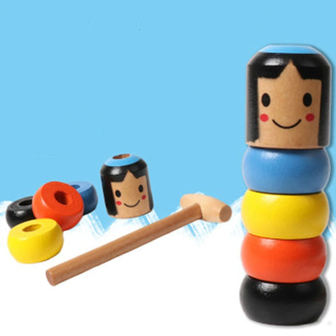 Tumbler Magic Stubborn Wood Man Toy