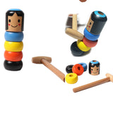 Tumbler Magic Stubborn Wood Man Toy