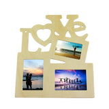 DIY Hollow Love Wooden Photo Frame