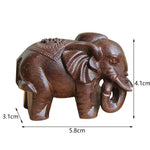 Elephant Wooden Mini Statue