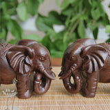 Elephant Wooden Mini Statue