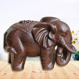 Elephant Wooden Mini Statue