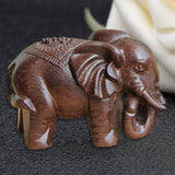 Elephant Wooden Mini Statue