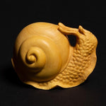 Wooden Snails Statue Sculpture