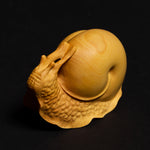 Wooden Snails Statue Sculpture