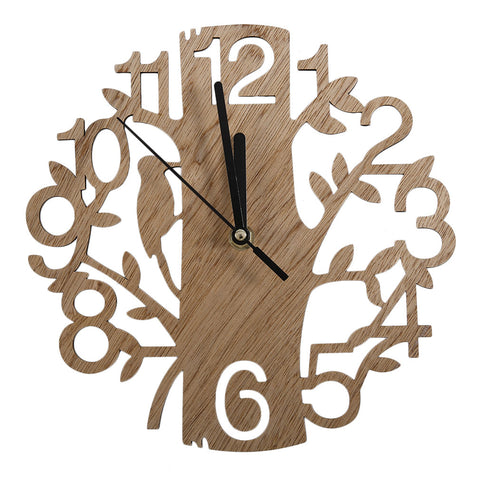 Vintage Stylish Design Wood Wall Clock