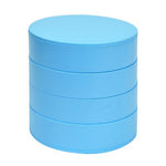 4 Layers Rotating Round Plastic Jewelry Storage Box