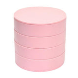 4 Layers Rotating Round Plastic Jewelry Storage Box