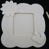 White Blank Vintage Photo Frame