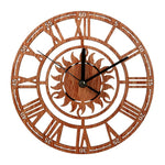 Wooden Round Arabic Numerals Wall Clock