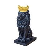 Crown Lion Sculpture Statue