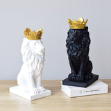 Crown Lion Sculpture Statue