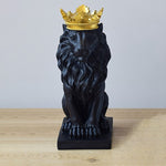 Crown Lion Sculpture Statue