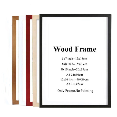 A4 A3 Wooden Picture Photo Frame