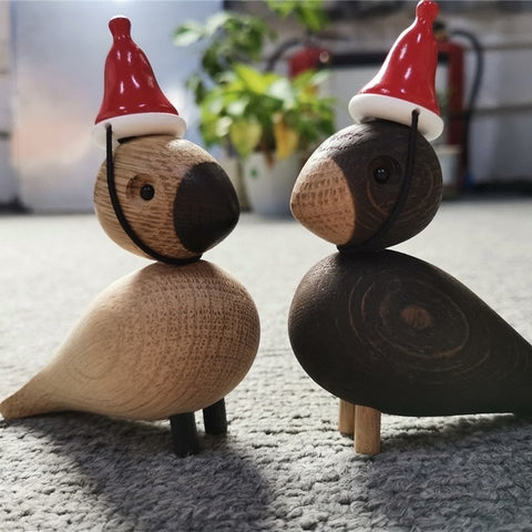 Decorative Wooden Miniature Bird Sculpture