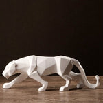 Leopard Sculpture Geometric Statue