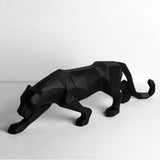 Leopard Sculpture Geometric Statue