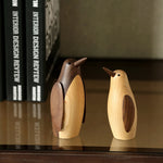 Wood Small Penguin Ornaments