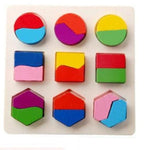 Educational Wooden Geometry Clock Toy