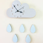 Cloud Rain Wall Clock