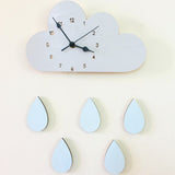 Cloud Rain Wall Clock