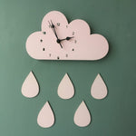 Cloud Rain Wall Clock