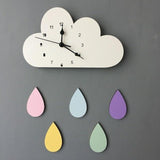 Cloud Rain Wall Clock