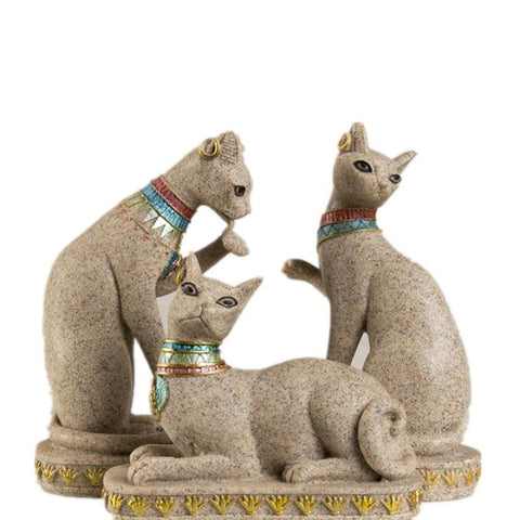 Sandstone Egypt Cat Statue