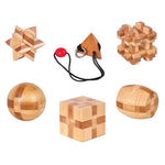 3D Wooden Interlocking Burr Puzzles Game Toys