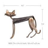 Three Cats Metal Sculpture