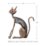 Three Cats Metal Sculpture