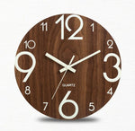 Wooden Luminous Number Wall Clock