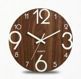 Wooden Luminous Number Wall Clock