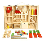 Kids Wood Multi-functional Tool Set Toys