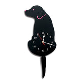 Modern Cat Dog Cartoon Wall Clock