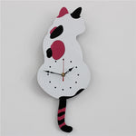 Modern Cat Dog Cartoon Wall Clock