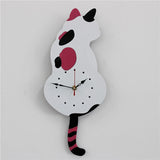 Modern Cat Dog Cartoon Wall Clock