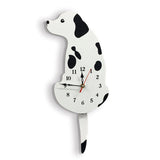 Modern Cat Dog Cartoon Wall Clock