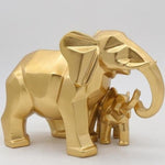 Modern Geometric Elephant Sculpture