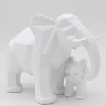 Modern Geometric Elephant Sculpture