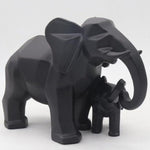 Modern Geometric Elephant Sculpture