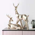 Geometric Deer Sculpture