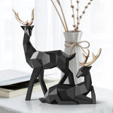 Geometric Deer Sculpture